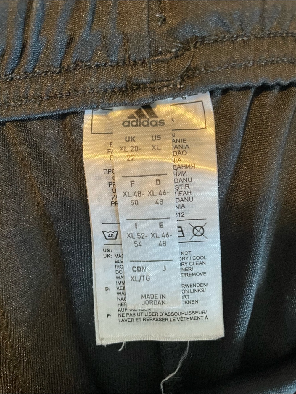 Adidas Black Track Shorts with Logo Tag
